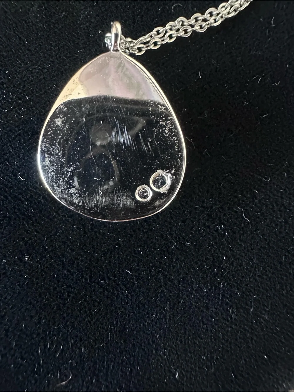 Swarovski Crystal Rosaline Helios Water Drop Pendant Rhodium Silver Necklace